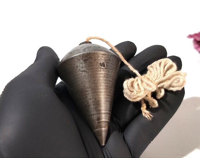 Vintage Plumb Cast Iron Plumb Bob With String Vertical Level Etsy
