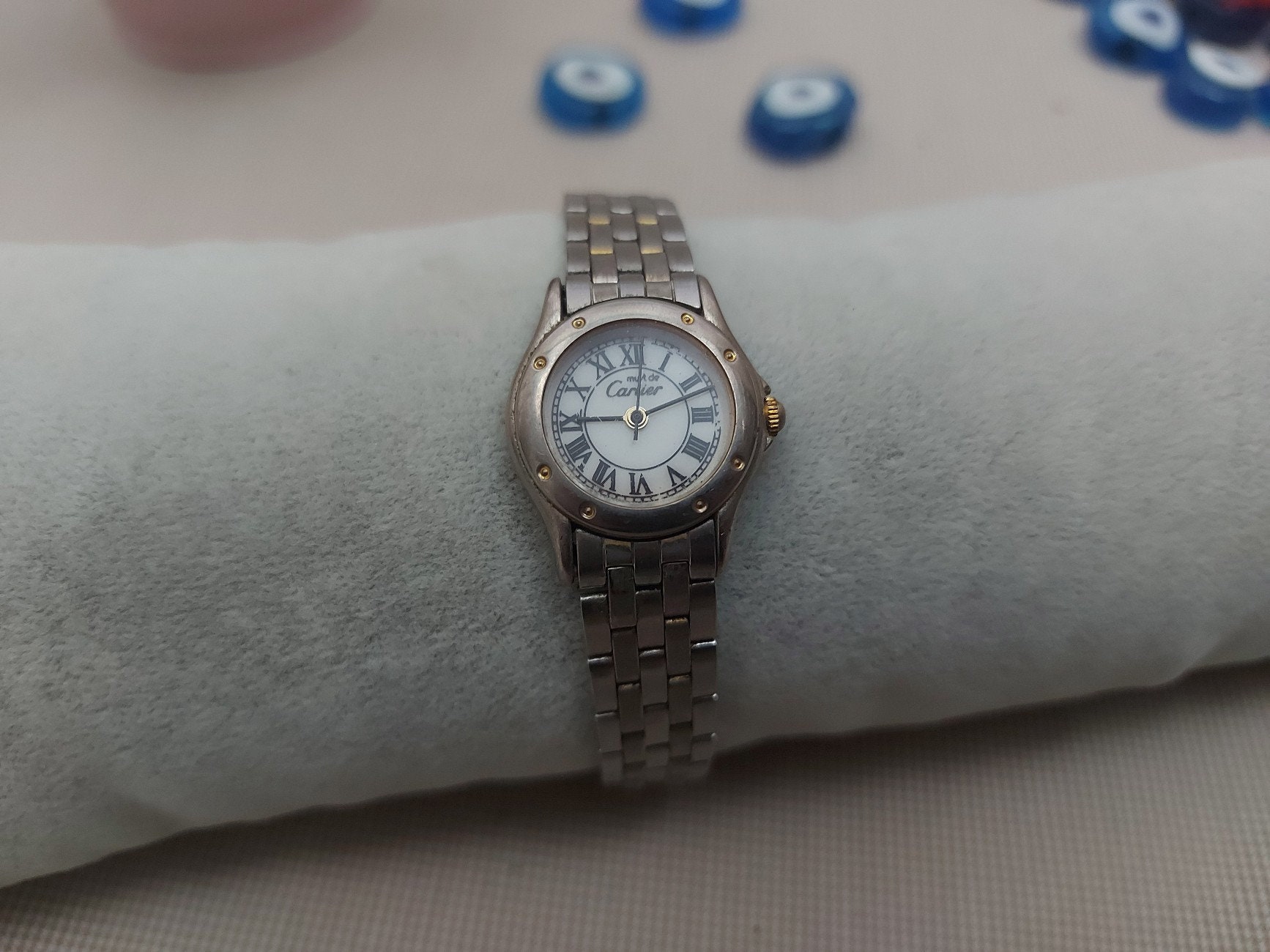 Vintage Cartier Must De Women Watch Roman Dial Cartier Watch Etsy