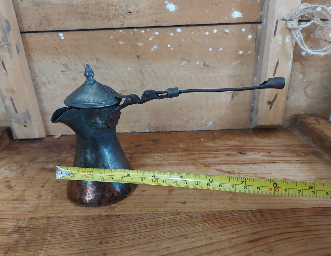 Antique Copper Coffee Maker Turkish Coffee Pot Foldable Etsy