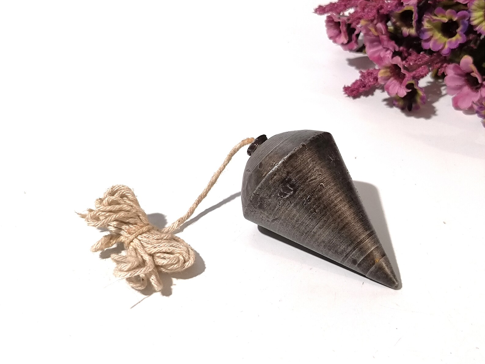 Vintage Plumb Cast Iron Plumb Bob With String Vertical Level Etsy