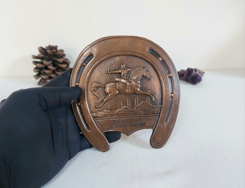 Vintage Copper Horseshoe Gift for Archer Old Turkish Etsy