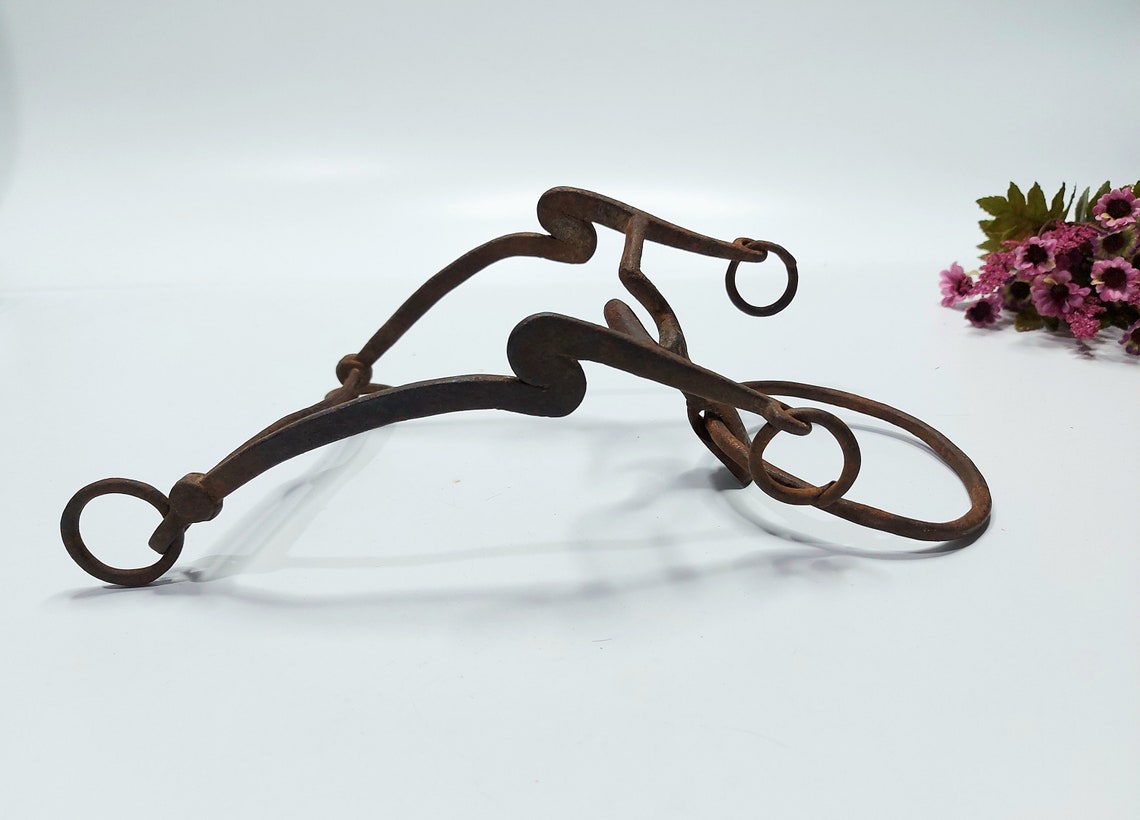 Antique Horse Bit Primitive Hand Horse Bit Gag Rusty Etsy