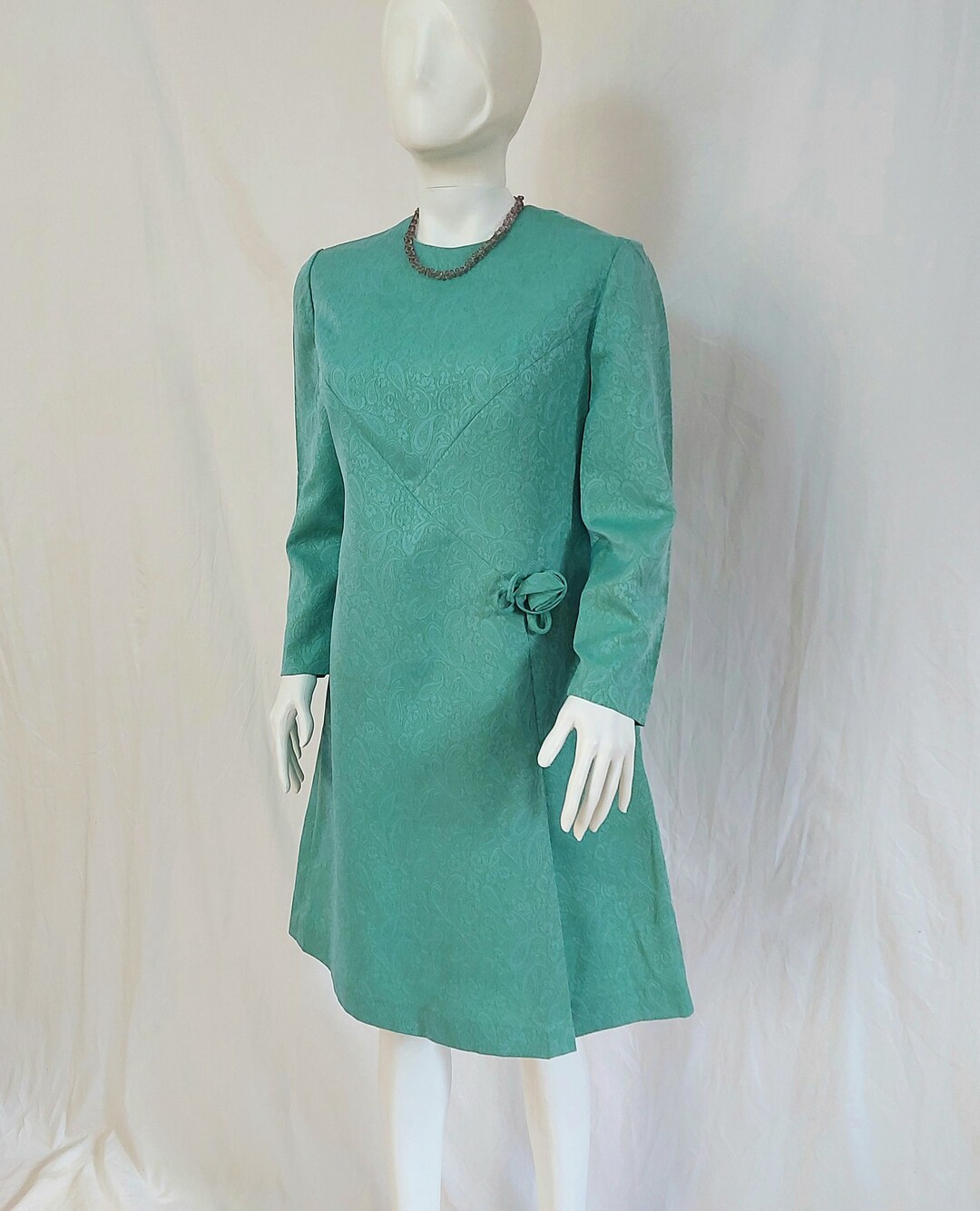 Vintage Green Dress Party Dress Lady Dress Fashion Cloth - Etsy