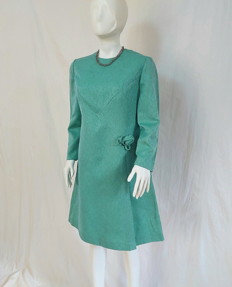 Vintage Green Dress Party Dress Lady Dress Fashion Cloth Etsy