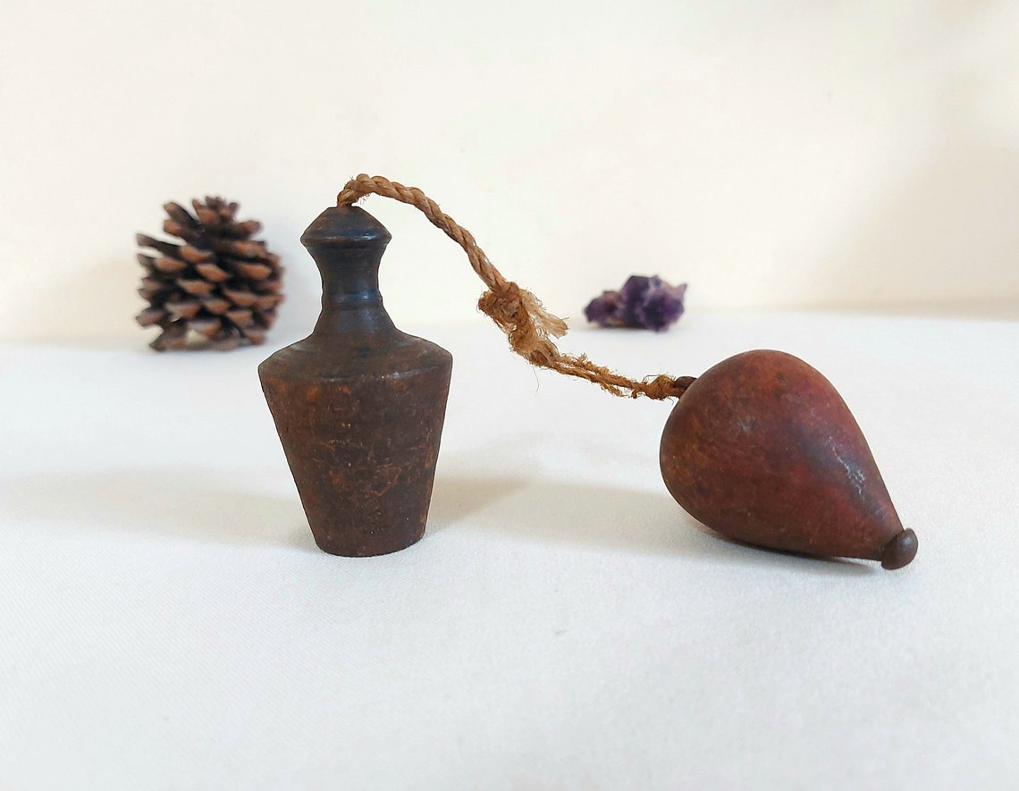 Vintage Plumb Iron Plumb Bob With String Vertical Level Etsy