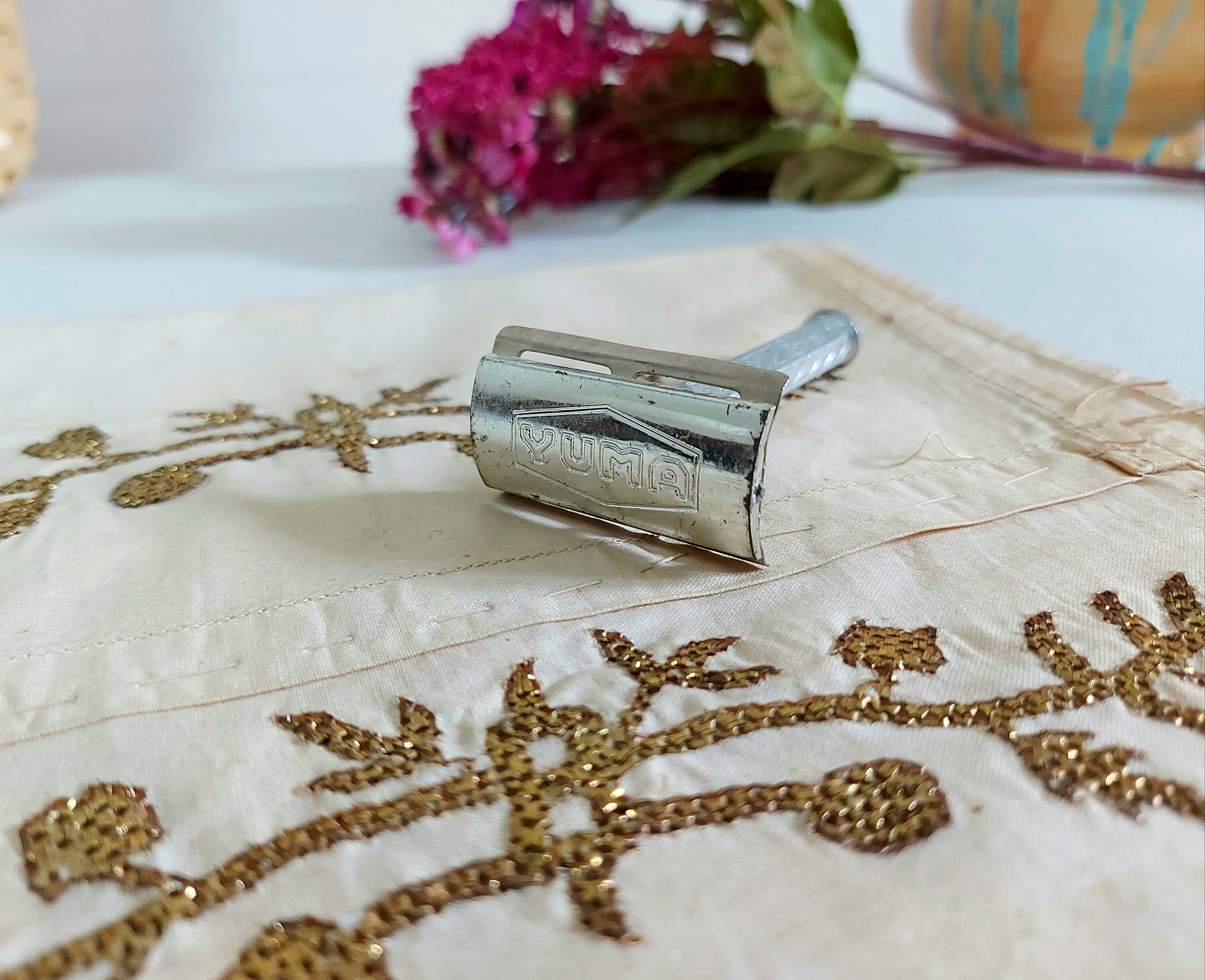 YUMA Razor Slim Handle Safety Razor Changable Bladem Razor Etsy