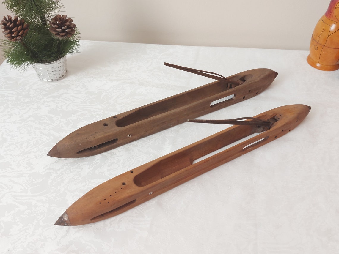 Antique Handmade Wooden Loom Shuttle for weaving Fly Shuttle Etsy