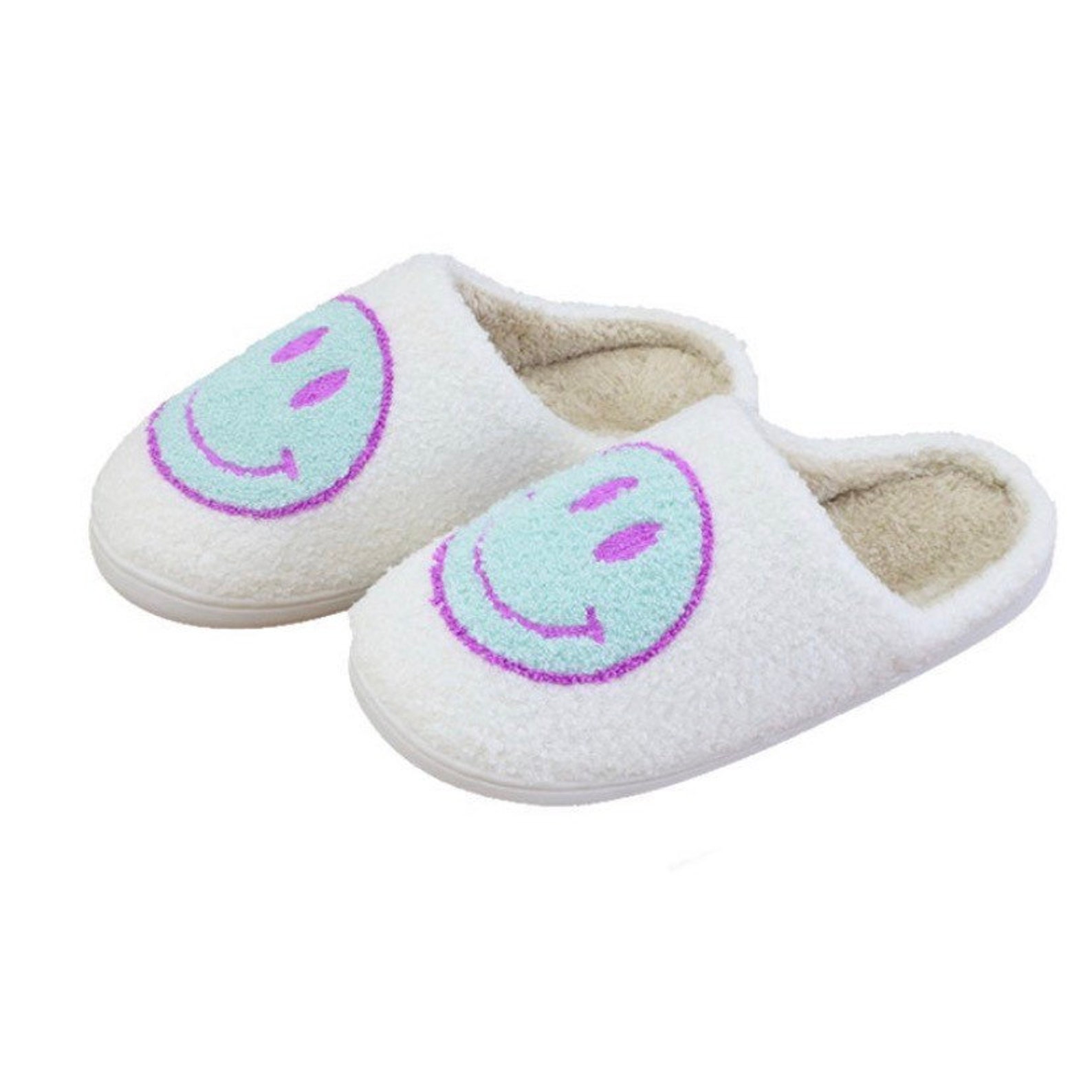 Smiley Face Slippers/ Smile Slippers/ Happy Face Slippers/ Etsy