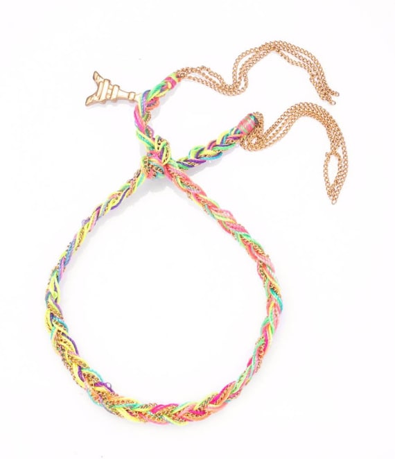 Lucky Friendship Woven Bracelet with charms
