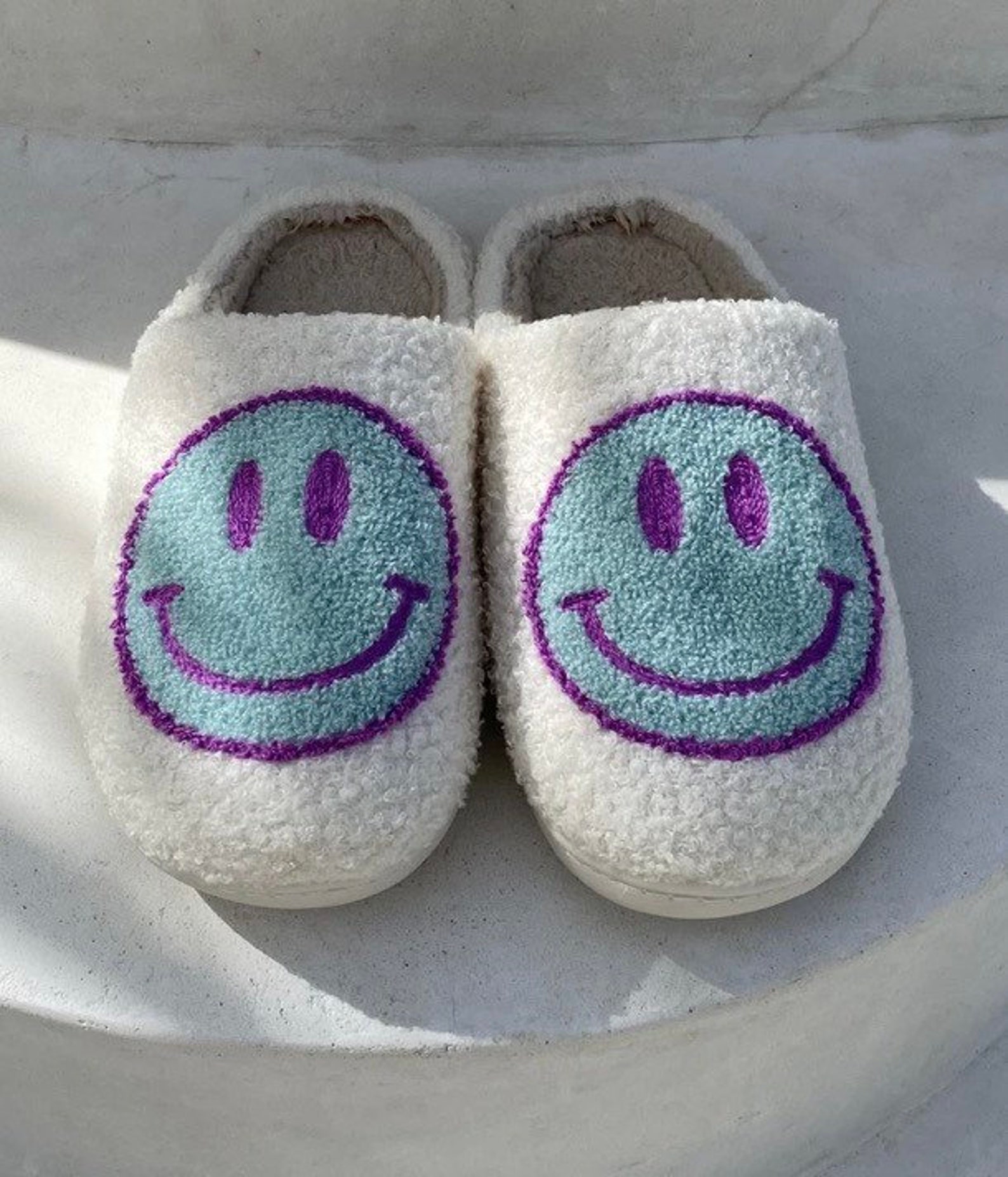 Smiley Face Slippers/ Smile Slippers/ Happy Face Slippers/ Etsy