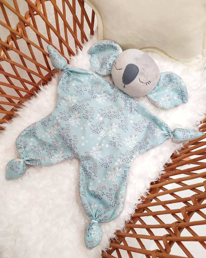 Baby Lovey Comforter Toy Koala Plush Cotton Companion Etsy