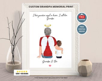 Personalized Grandson Gift-grandpa, Granddad Memorial Gift