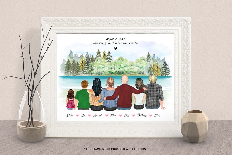 Personalized FAMILY WALL Art-fathers Day Gift for Dad From Daughter and ...