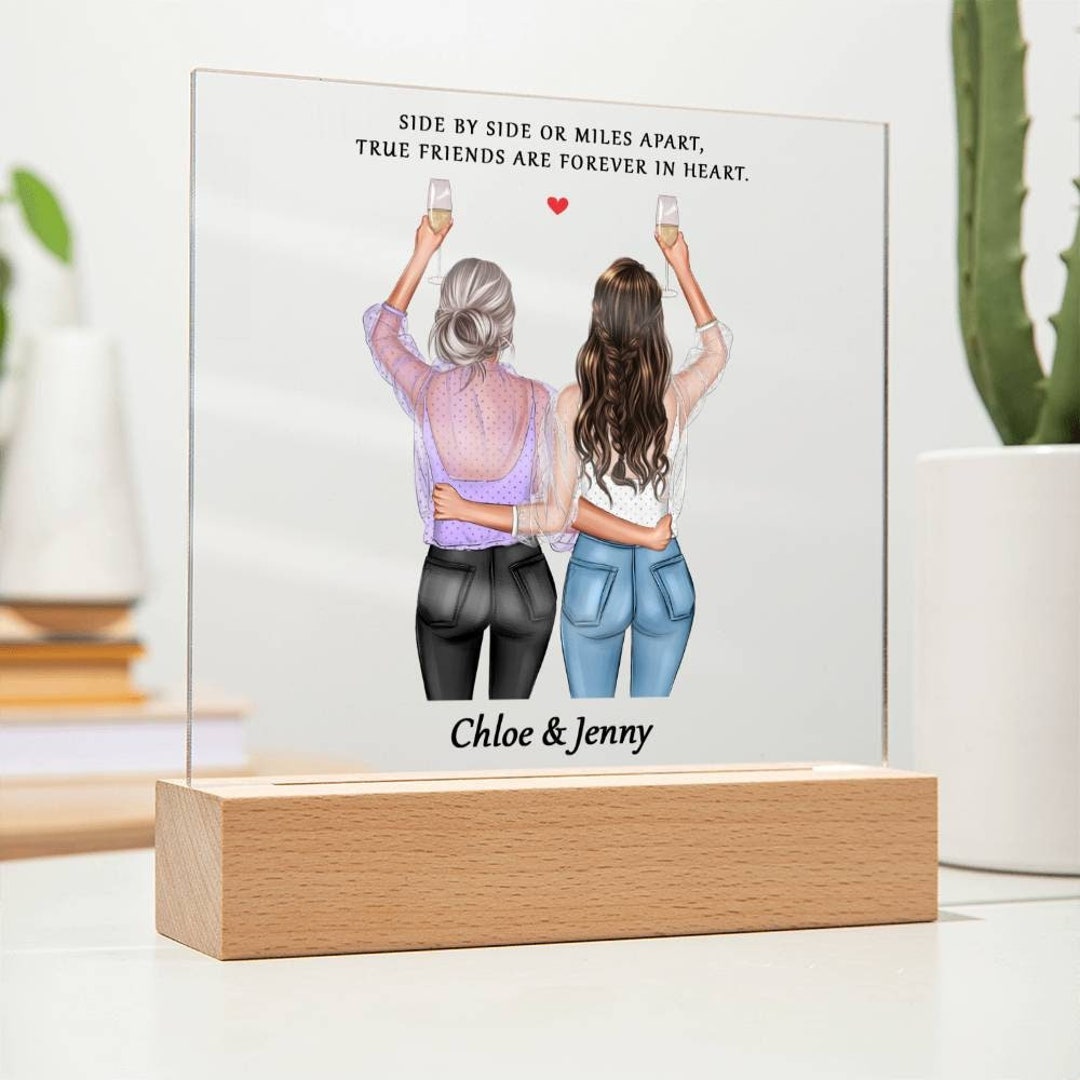 BEST FRIEND ACRYLIC Plaquepersonalized Christmas Gift for Bestie