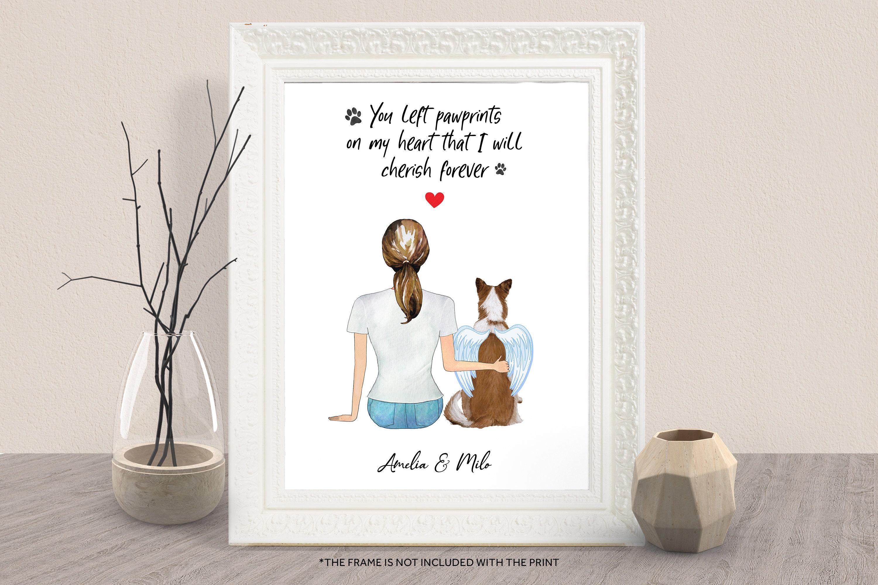 PERSONALISED DOG MEMORIAL Giftcustom Dog Owner Gifthandmade Etsy Canada