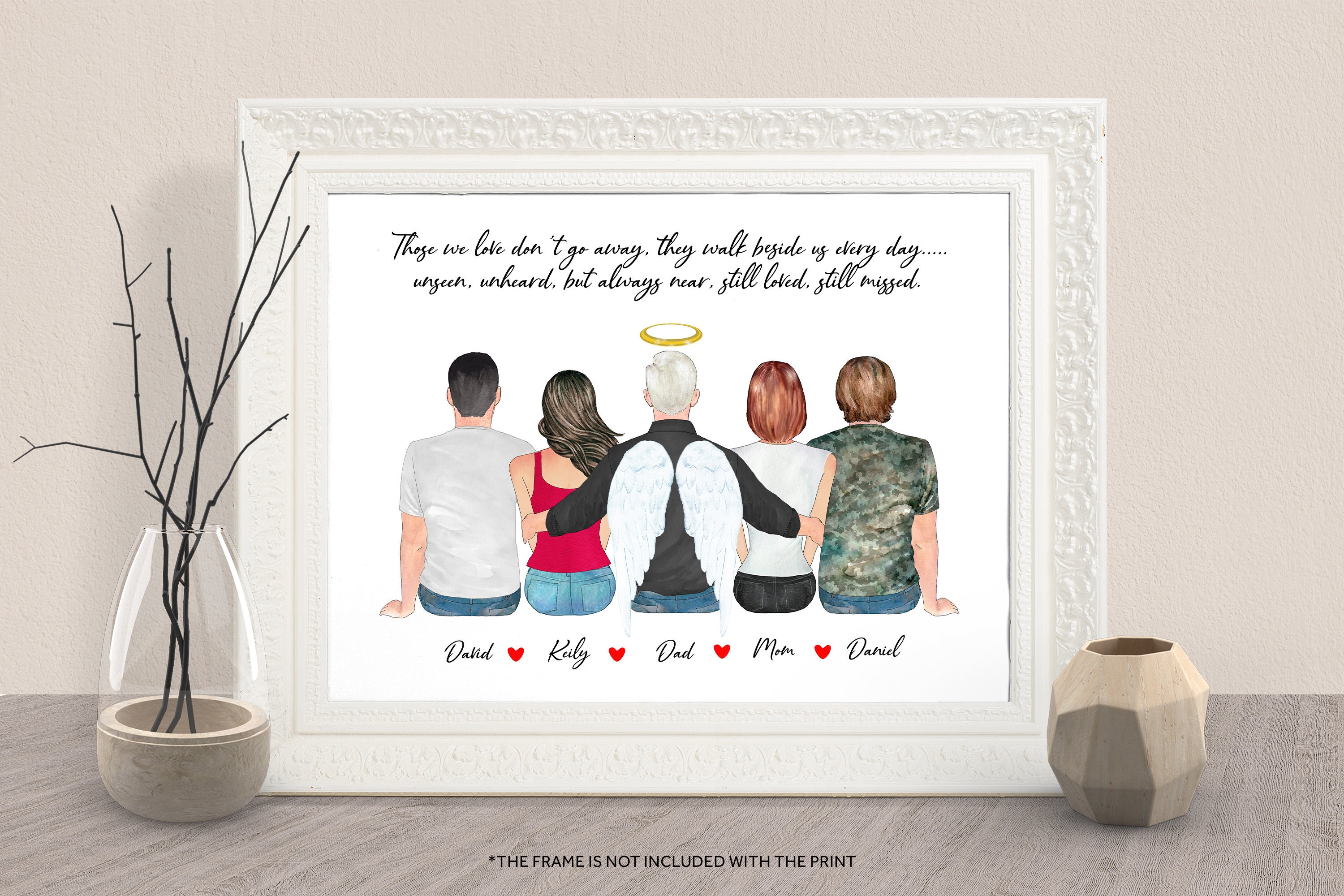FAMILY MEMORIAL PRINTCustom Memorial PrintPersonalized Etsy