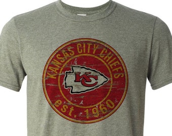 Kansas City Chiefs Heart T-shirt Gift For Kansas City Chiefs Fan KC Chiefs Logo Sweatshirt Chiefs Unisex T-shirt