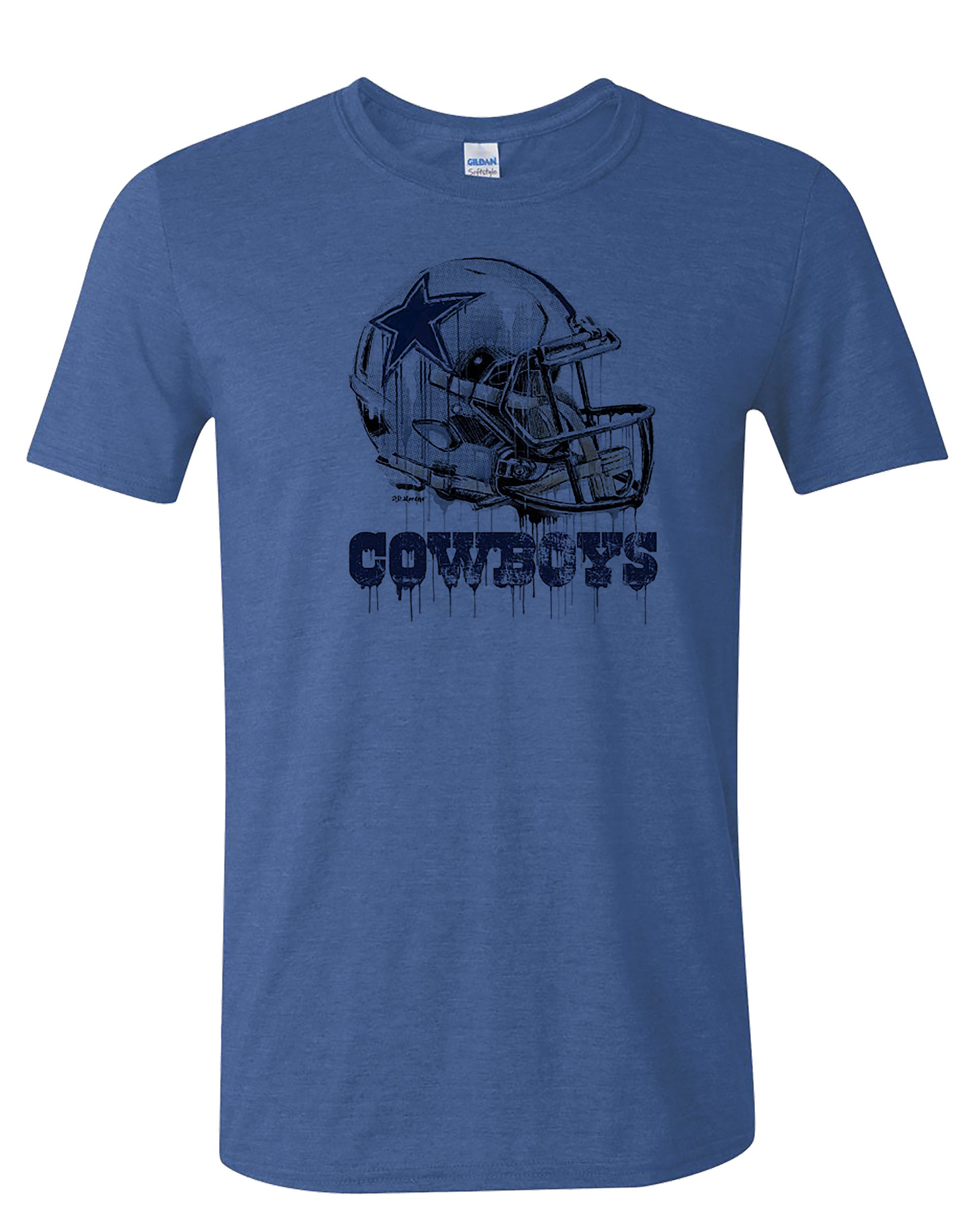 Dallas Cowboys Melting Helmet T-Shirt Super soft | Etsy