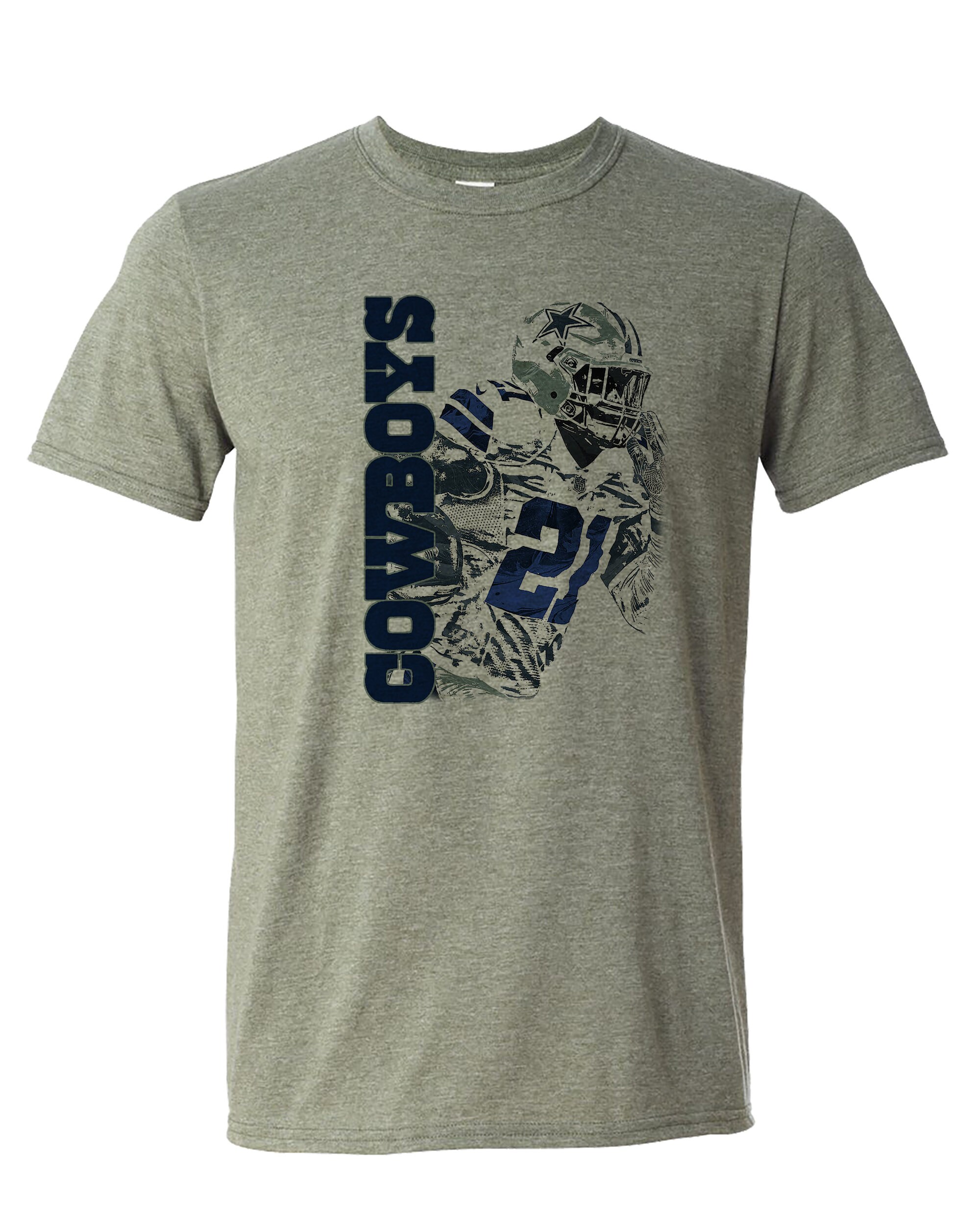 Dallas Cowboys Number 21 TShirt Super soft men's Etsy