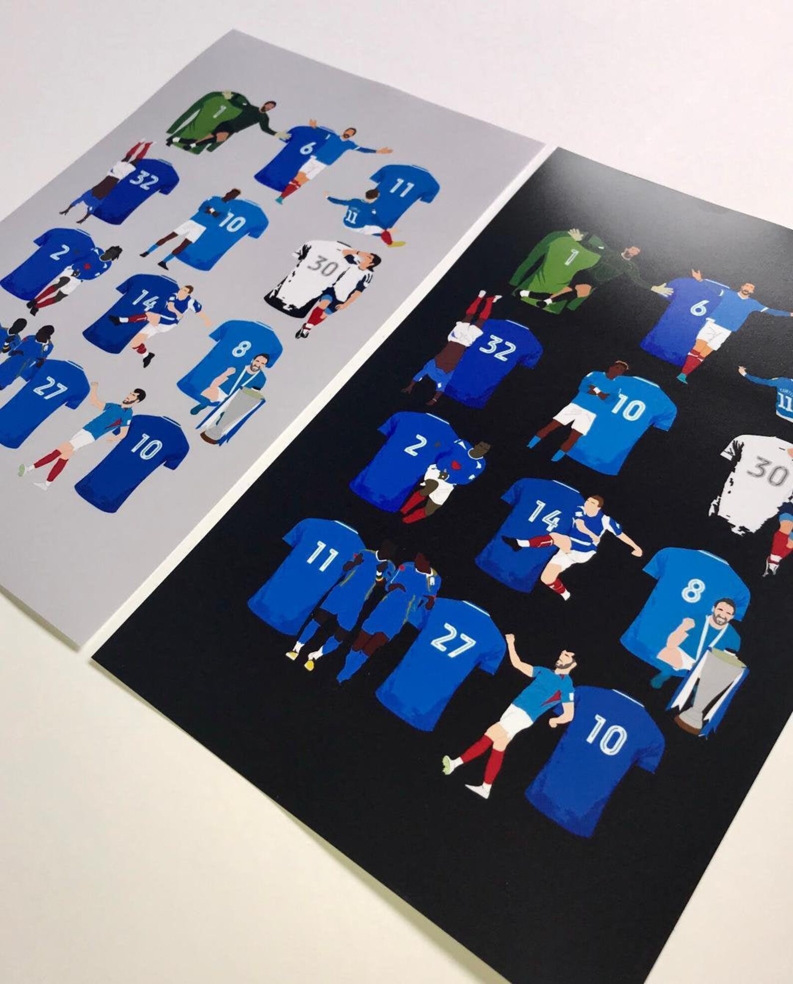 Portsmouth FC Players Print in Black or Grey A4 | Etsy