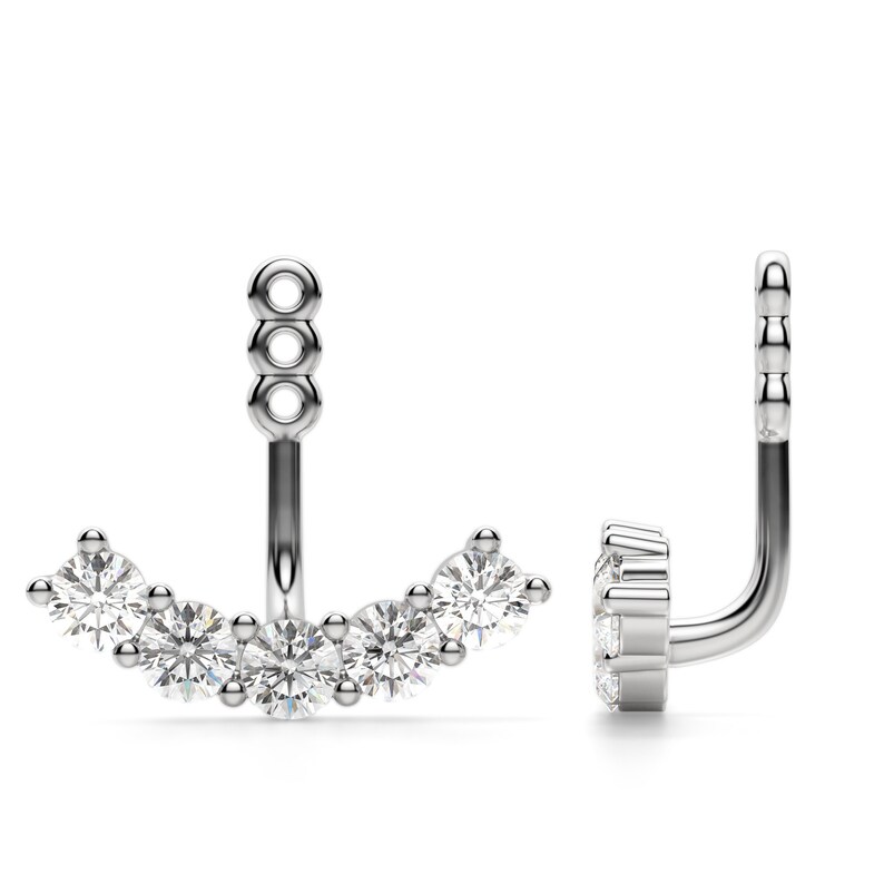 Classic Contoured Stud Enhancer Earrings 14k Gold Stud Etsy