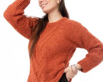 Rust Sweater - Etsy Canada