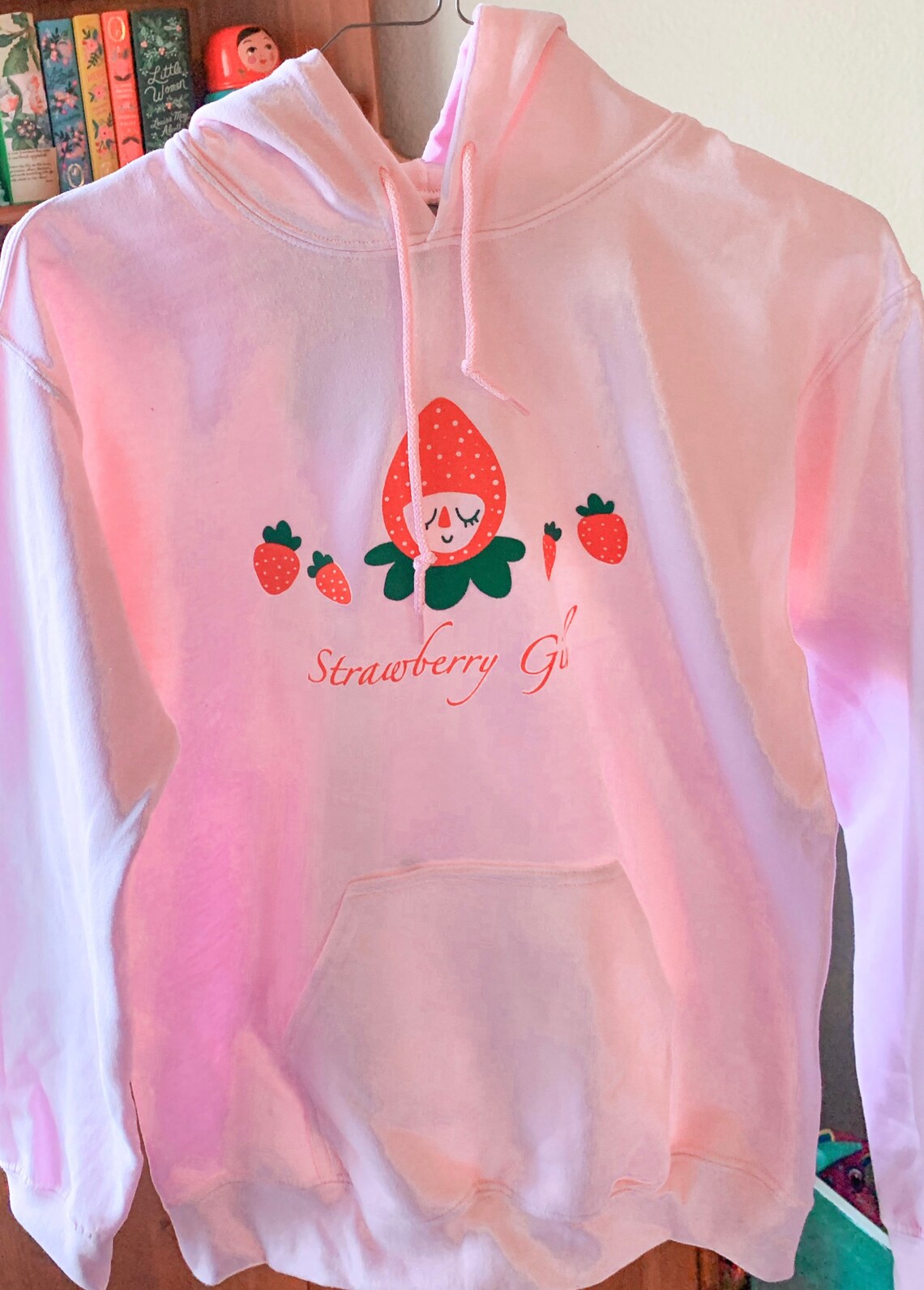 Strawberry Hoodie. Pink Sweater Strawberry Girl Strawberry - Etsy
