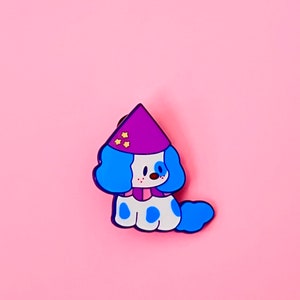 Circus Dog Pin , Enamel Pin , Dog Pin , Clown Pin , Enamel Pin Collectible , Circus Pin , Clowncore Decor , Clown Gift , Clown Art