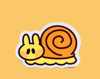 Snail Sticker , Vinyl Sticker , Waterproof Sticker , Cottagecore Sticker , Cute Art , Cottagecore Art , Snail Decal , Glossy Sticker