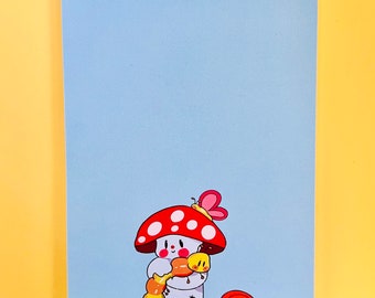 Stationary Notepad , Mushroom Notepad , Cottagecore Office , Cottagecore Stationary , Cute Art , Memo Pad . Mushroom Decor