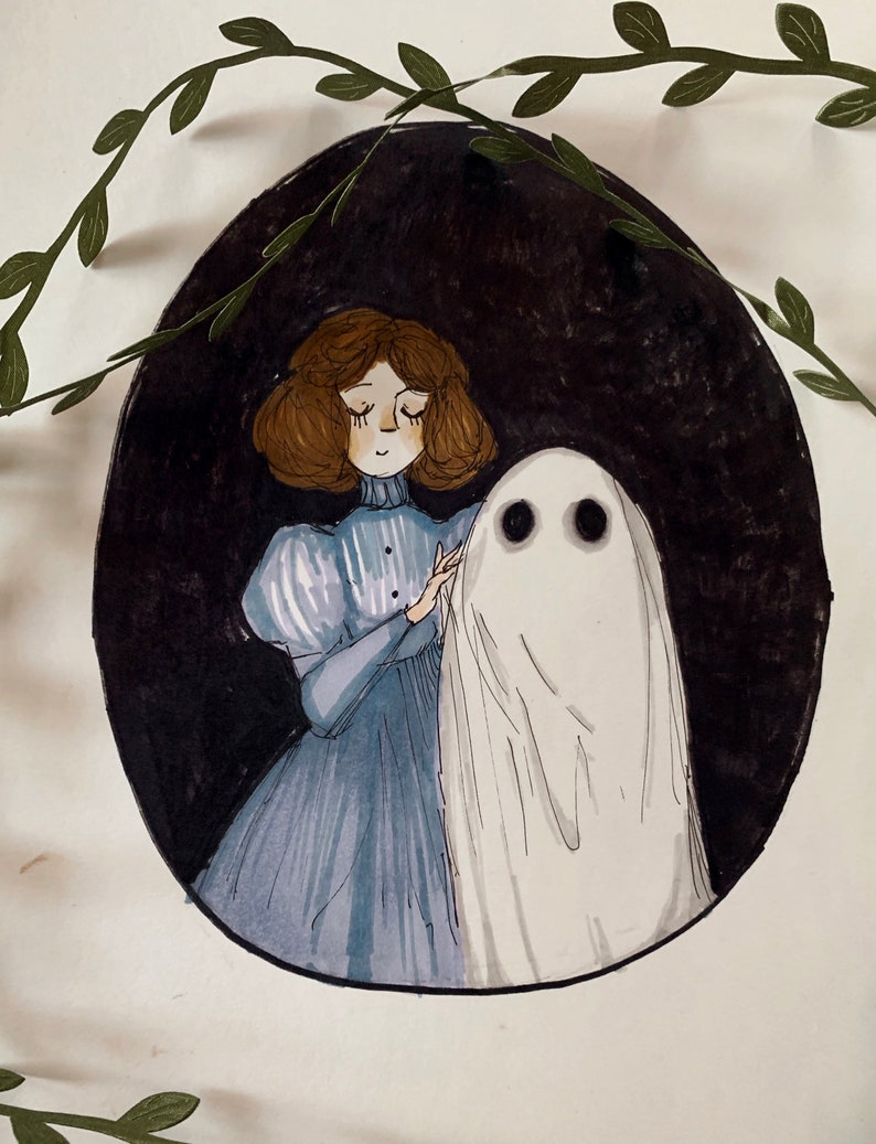 Ghost Painting Ghost Themed 8x10 Print Art Print Etsy Canada