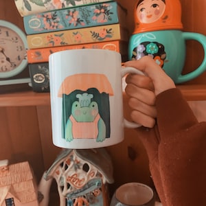 Mug 11oz , Frog Mug , Toad Mug , Gift For Coffee Lovers, Mug Gift , Cottagecore Mug , Cottagecore Gift , Cottagecore Decor , Cute Coffee Mug