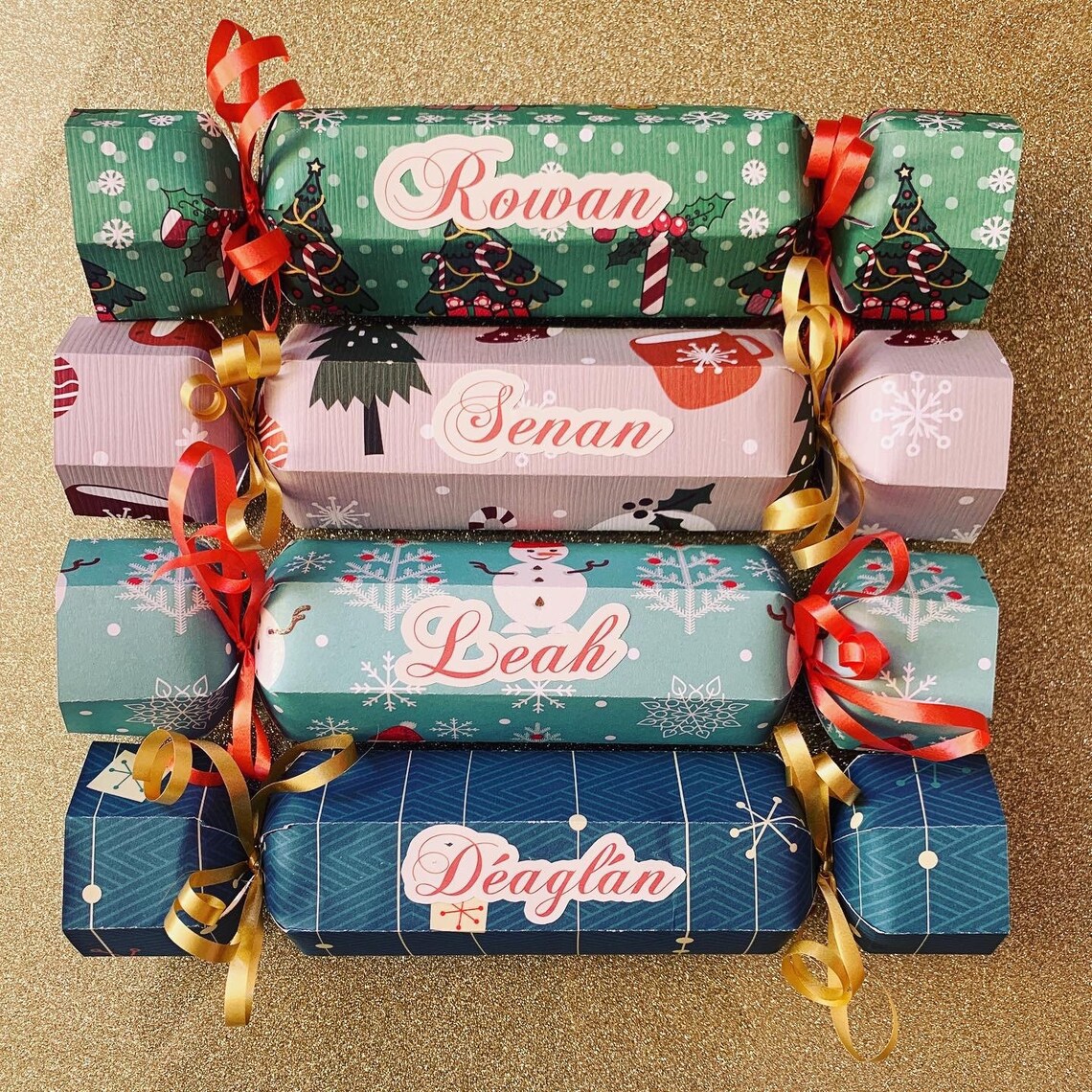 Personalised Christmas crackers Etsy
