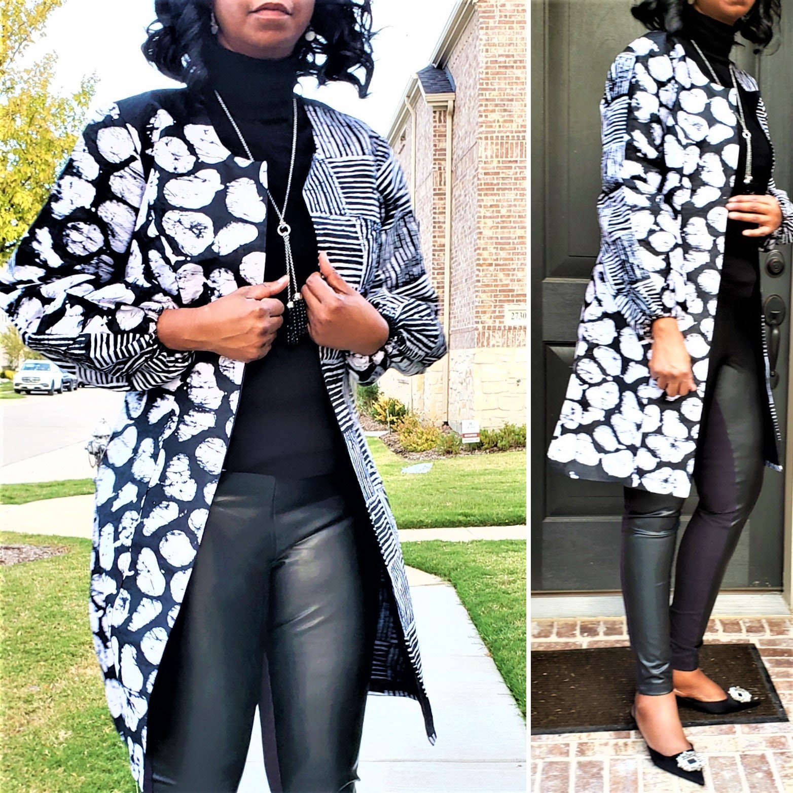 Longue veste en pagne sales