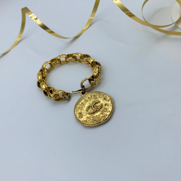 Vintage Chanel Charm Bracelet Etsy