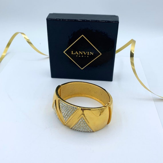 Lanvin Art Deco Cuff Bracelet - image 2
