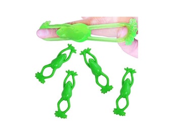 6 X Stretchy Flying Frog Party Bag Filler 6 X Stretchy Flying Frog Party Bag Filler