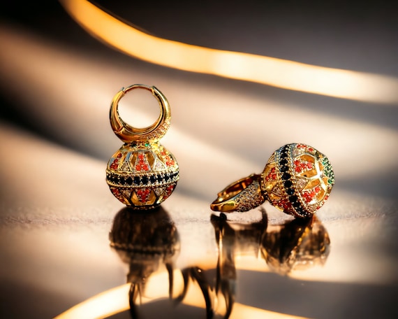 Boucles D'oreilles Dormeuses En Perles De Culture - Plaqué Or Jaune 14k - ROSE-MIMOSA