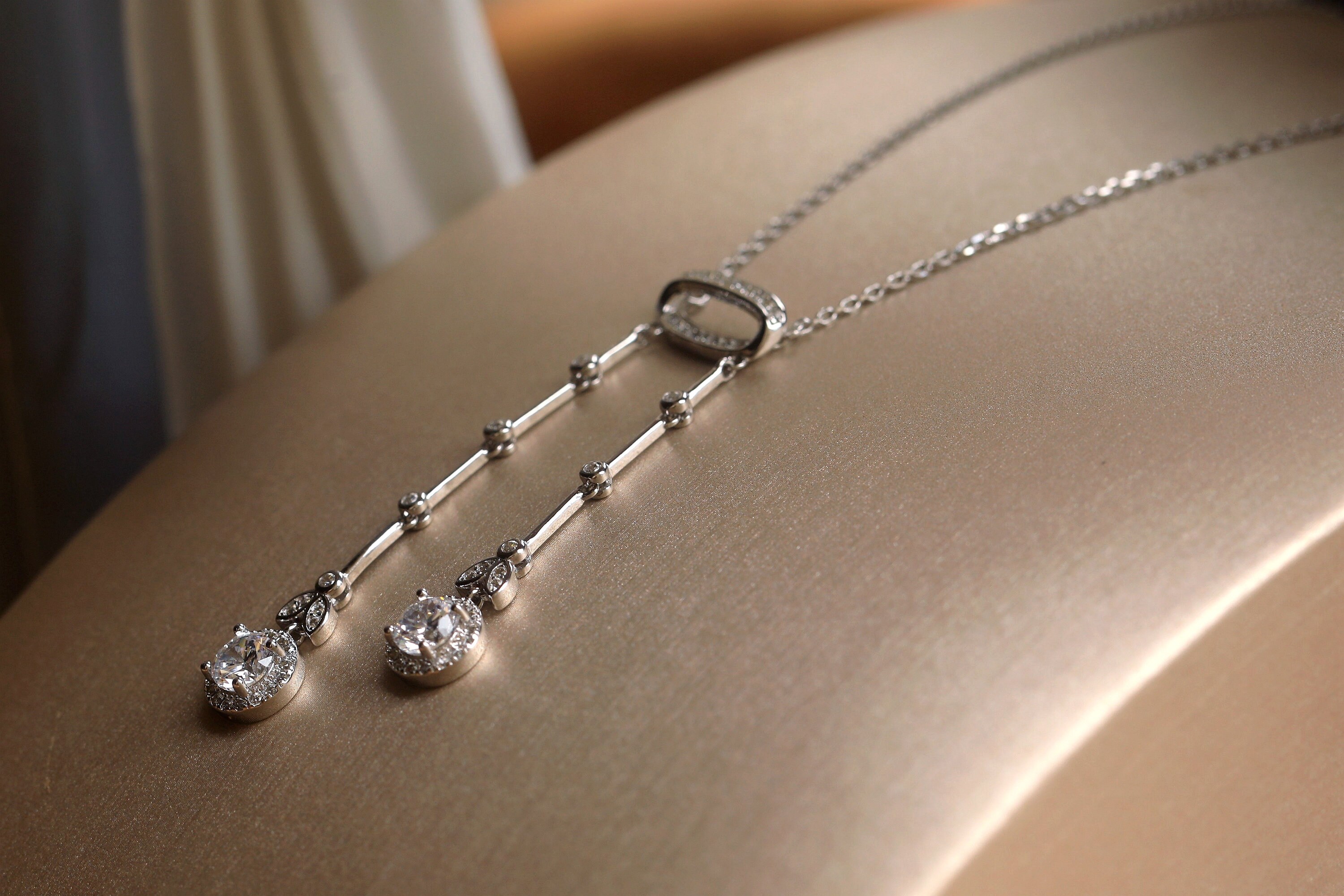 Collier Vintage SK Paris - Argent Sterling & Perles Blanches - Rare - État Impeccable