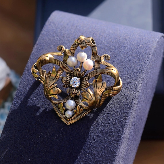 Grand Collier Sautoir Perles De Verre Bleu - Fermoir à Vis Doré - Bijou Vintage - Occasion Parfait état