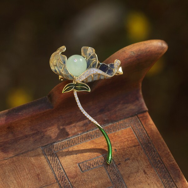 Jolie Broche tortue vintage cuivrée dorée neuve | Kaufen auf