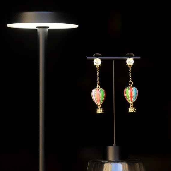 Collier Sautoir Femme Pendentif Montgolfière Coloré - Neuf Avec étiquettes Fabriqué En France