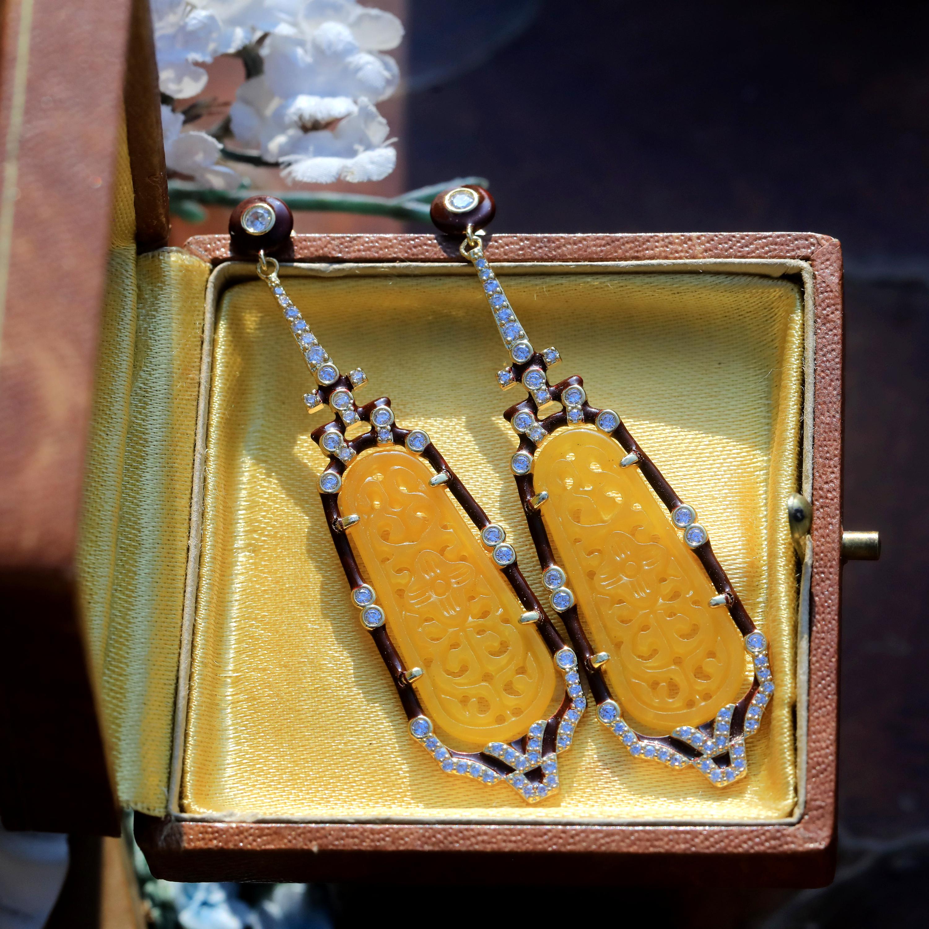 Boucles d'oreilles femme pendantes - Or 18 Carats TOUS MES BIJOUX | MATY