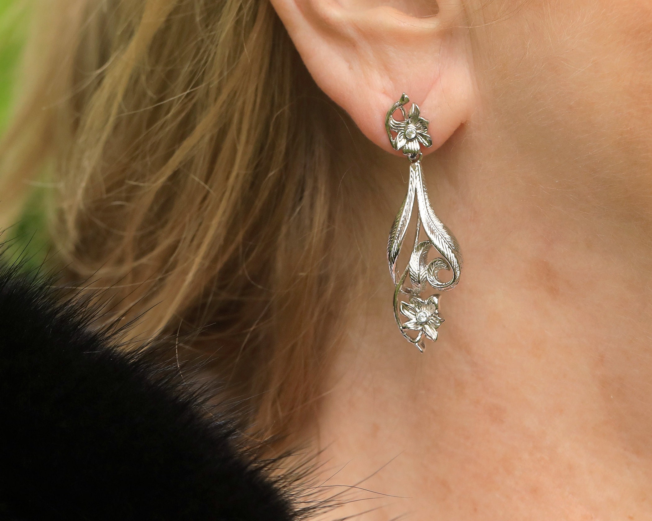 Boucles d'oreilles clou Noa avec éventail - Jeanne et Jo | Bijoux éthiques