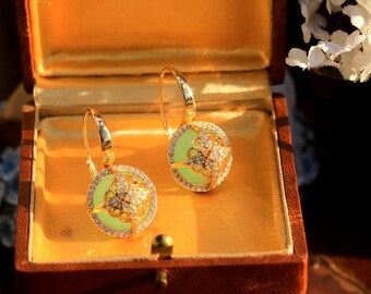Boucles D'oreilles Vintage Anonymes - Superbes, Occasion, Style Rétro