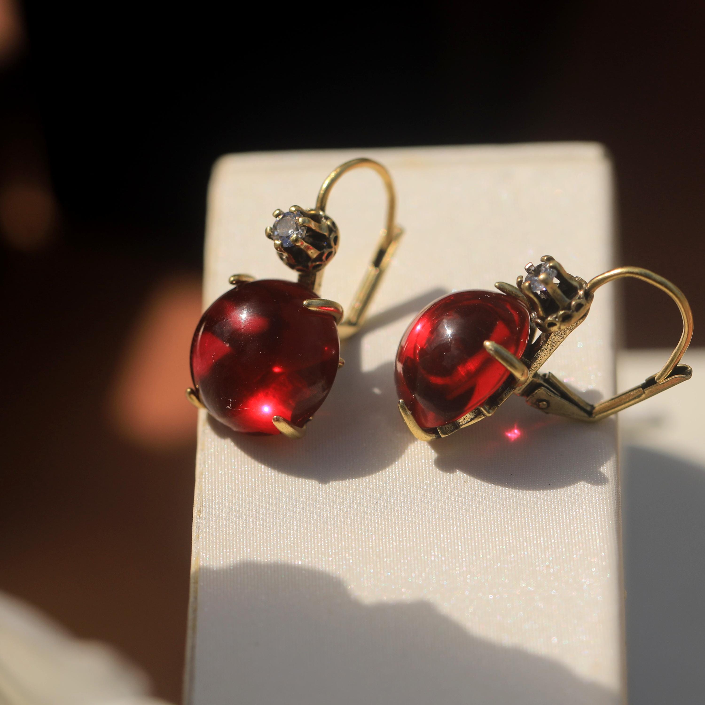 Boucles d'oreilles Vintage Alhambra Or jaune 750/1000, Malachite - Van Cleef & Arpels