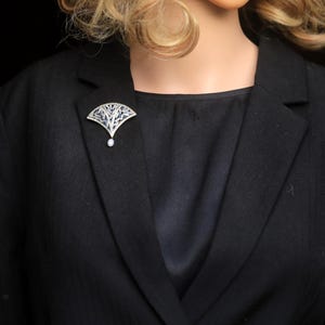187 - Broche Pendentif Diamants 2,20 Ct Années 70