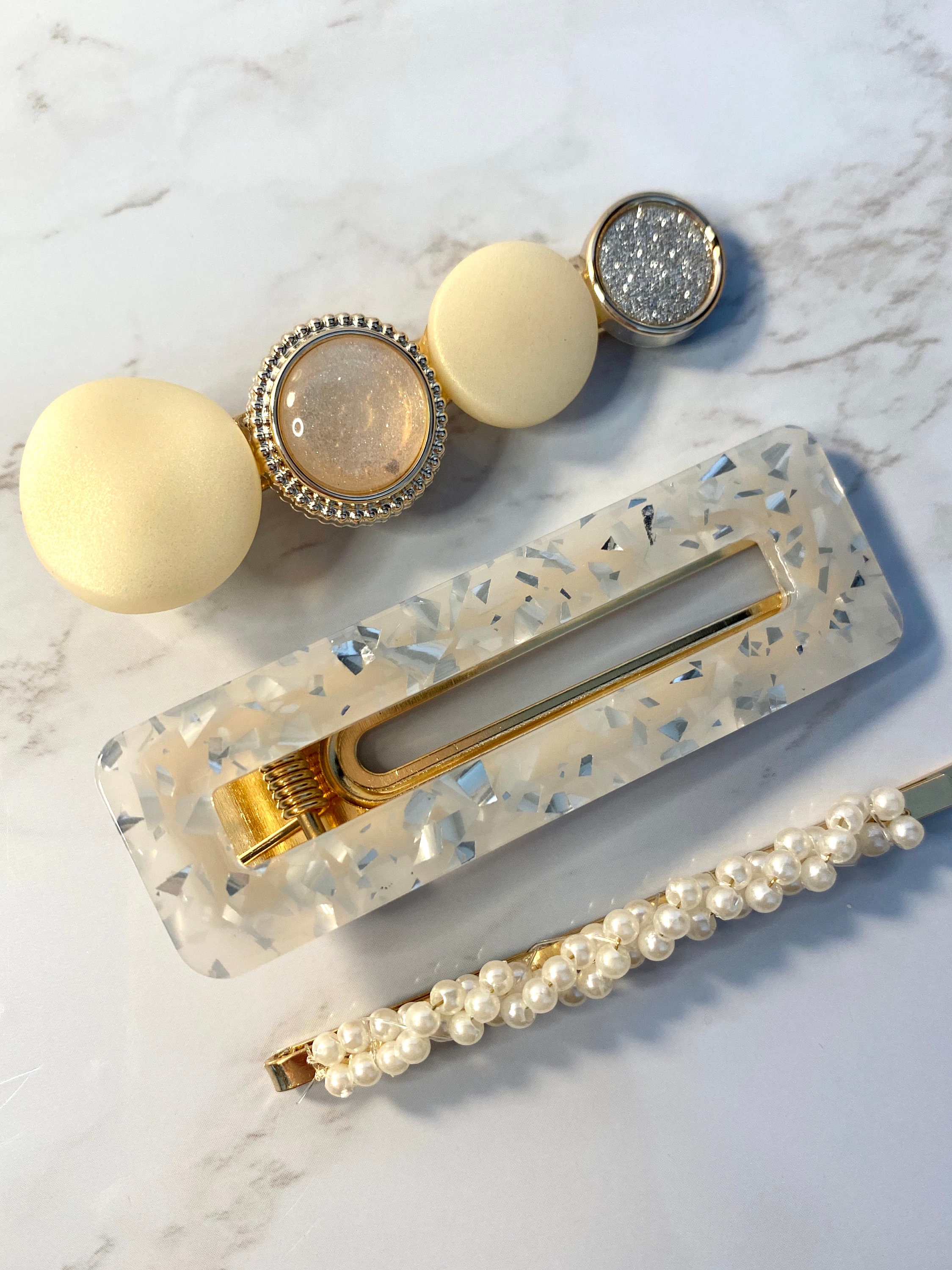 Handmade Luxury Hair Clips Set of 3 Etsy