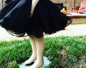 Black swan tutu/ Birthday tutu/ Halloween tutu/Handcrafted
