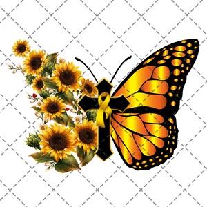 Free Free 128 Sunflower Butterfly Cross Svg SVG PNG EPS DXF File